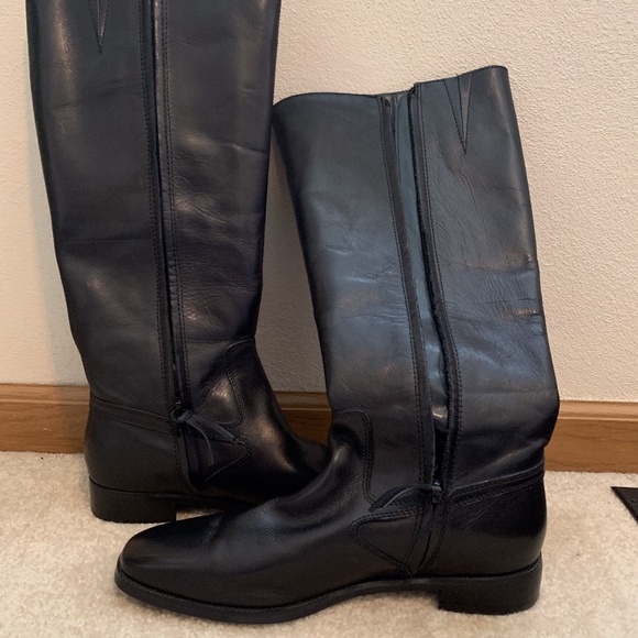 Ralph Lauren genuine leather knee-high boots - Picture 3 of 6